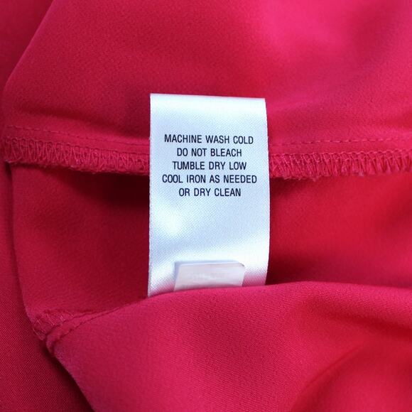 Donna Ricco Womens 6 Slit Sleeve Crepe Fuchsia Bright Pink Mini Shift Dress - Picture 10 of 10